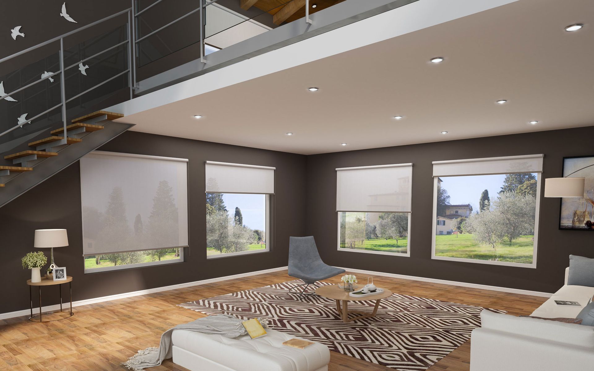 tende a rullo per interni