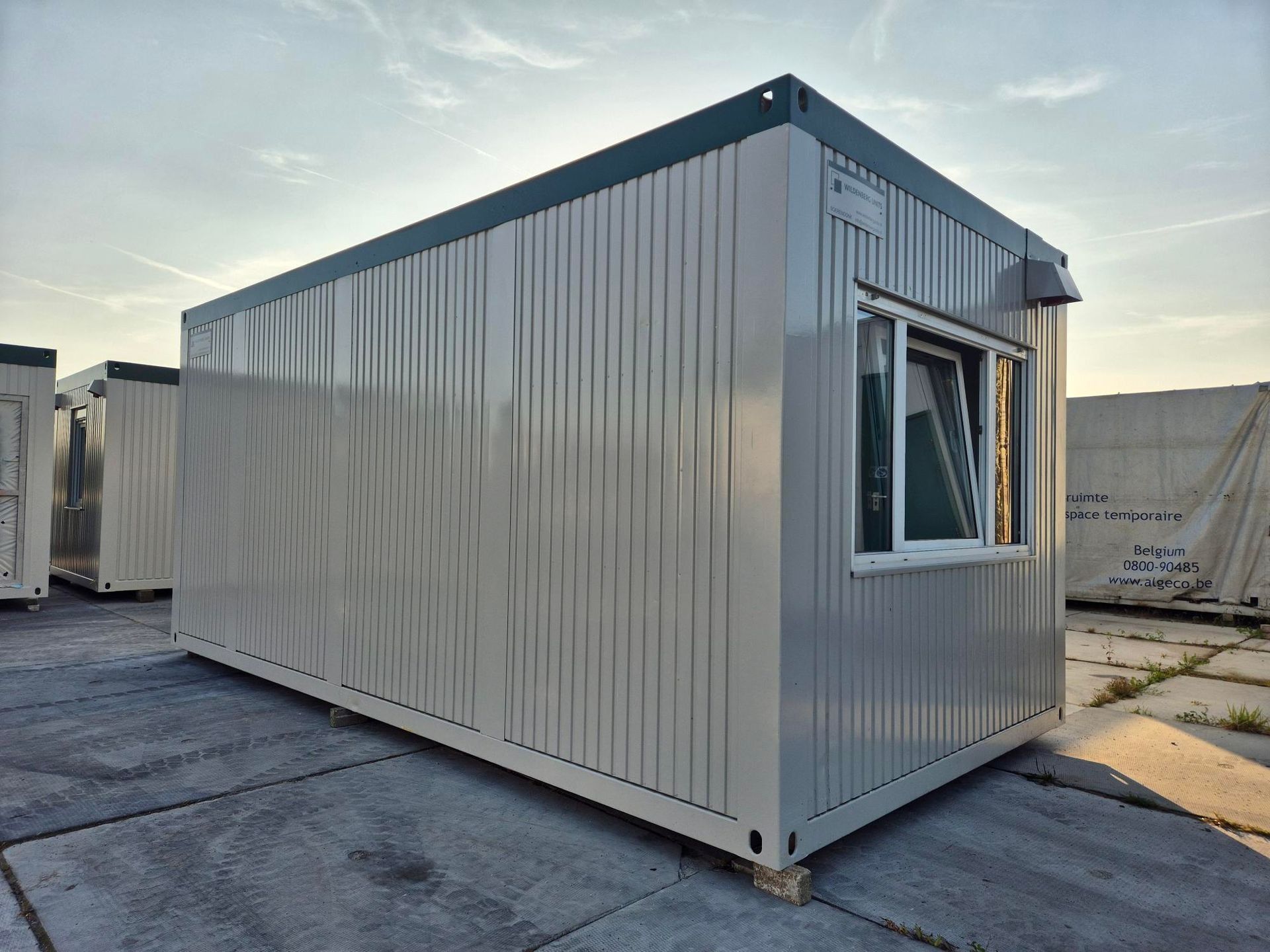 3x6m unit met wc en keukenblok