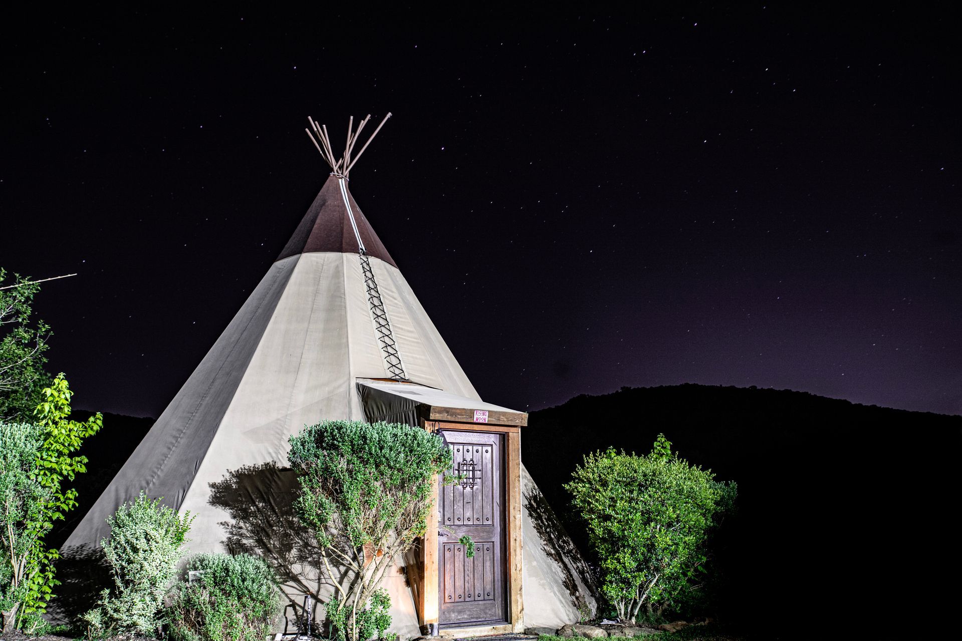 Cozy Tipis in Texas Hill Country