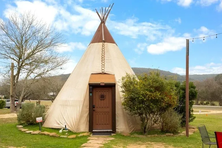 glamping on Guadalupe River

