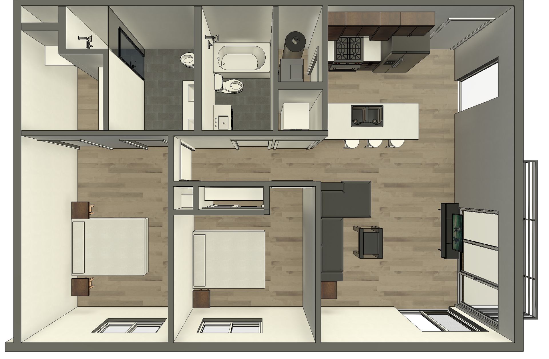 Floor plan Unit H