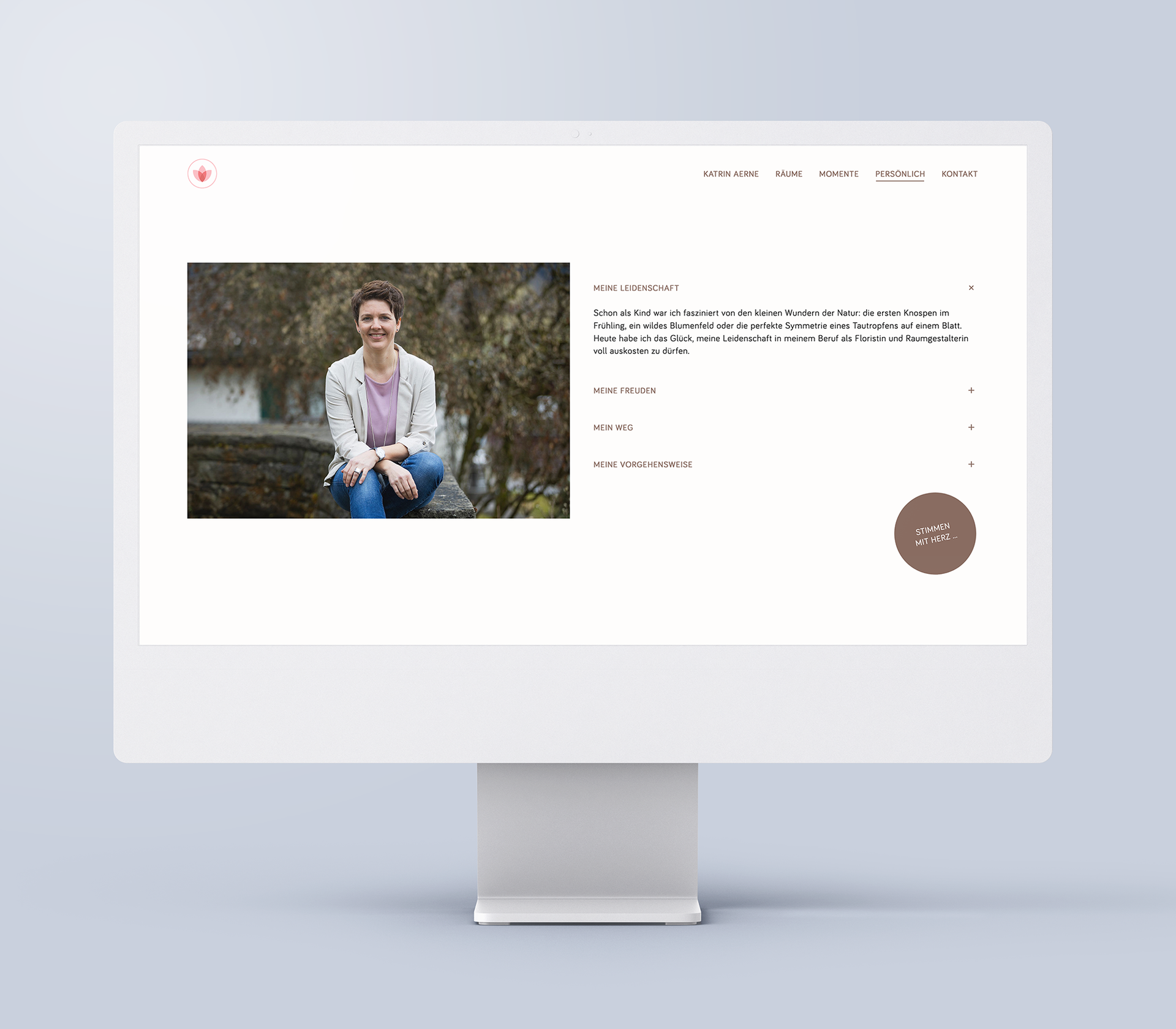 Corporate Design und Webseite für Katrin Aerne, Toggenburg