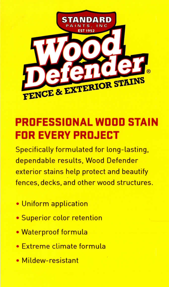 Transparent Fence Black Walnut - Wood Defender