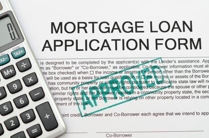 Mortgage loan application form approved
