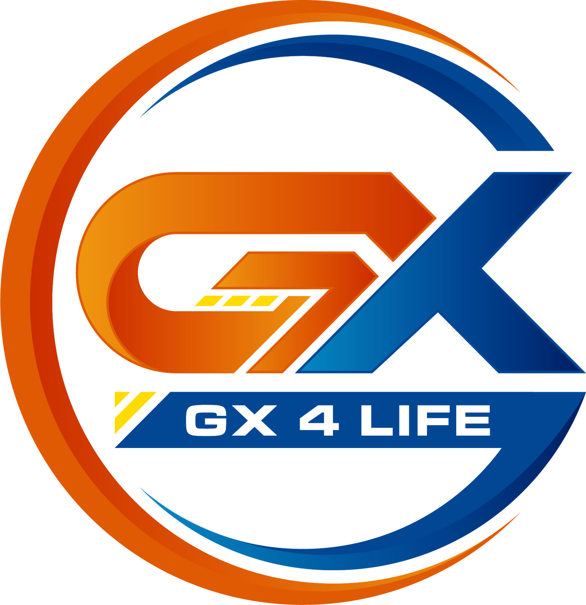 A logo for a company called gx 4 life