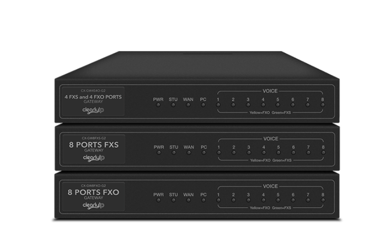 Three black boxes are stacked on top of each other on a white background.