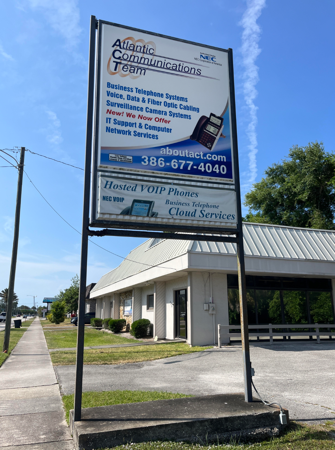 Atlantic Communications Team sign