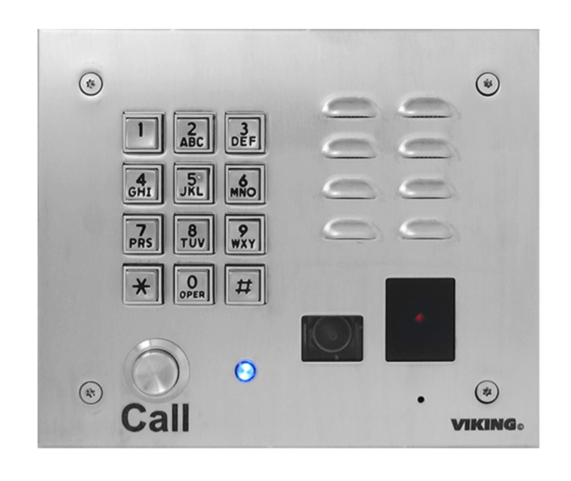 A viking telephone with a keypad and a call button
