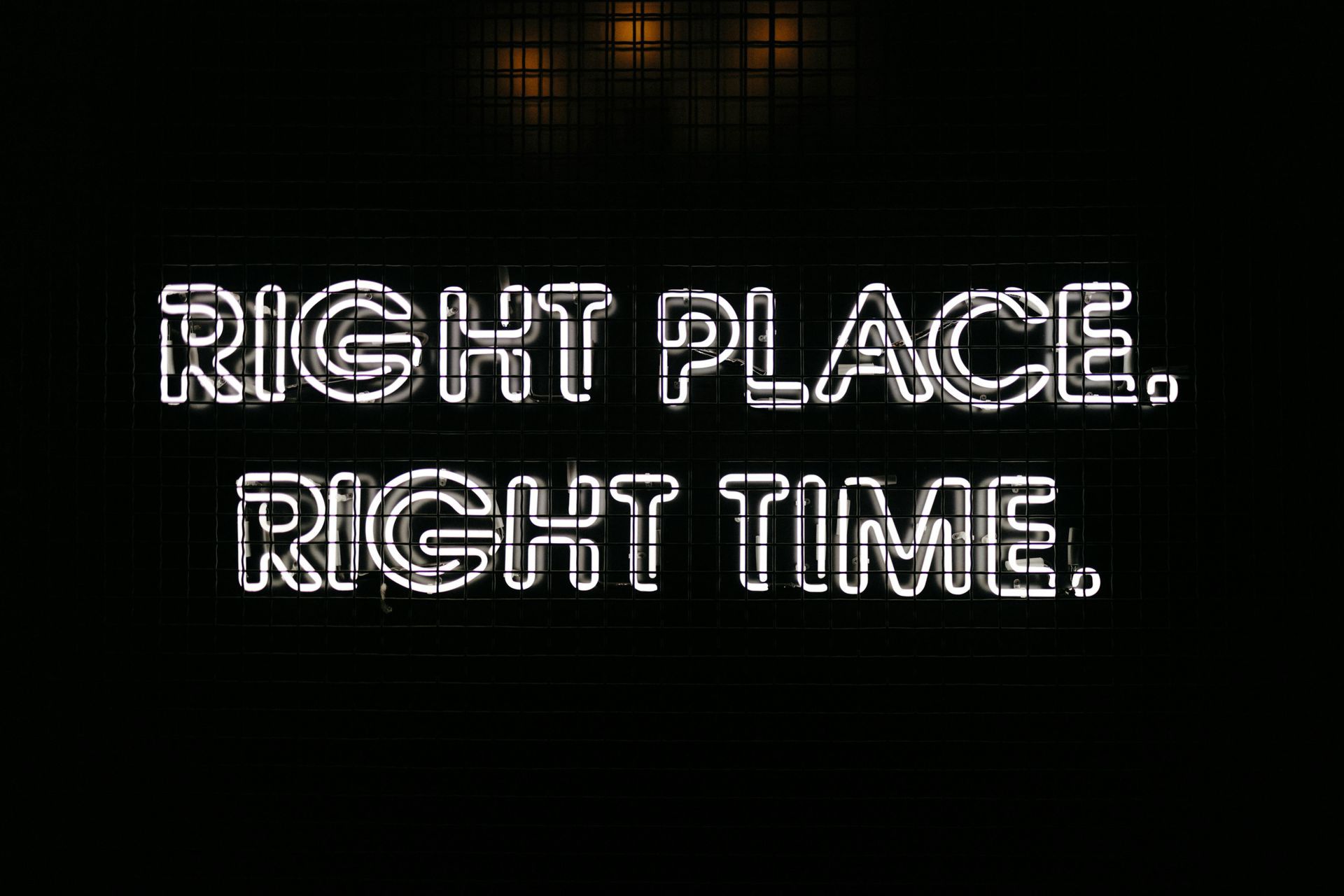 Neon sign: 