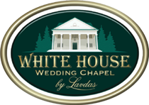 The logo for white house wedding chapel by lavalas