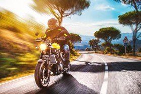Motorcycle in the Road — Insurance Services in Palm City, FL