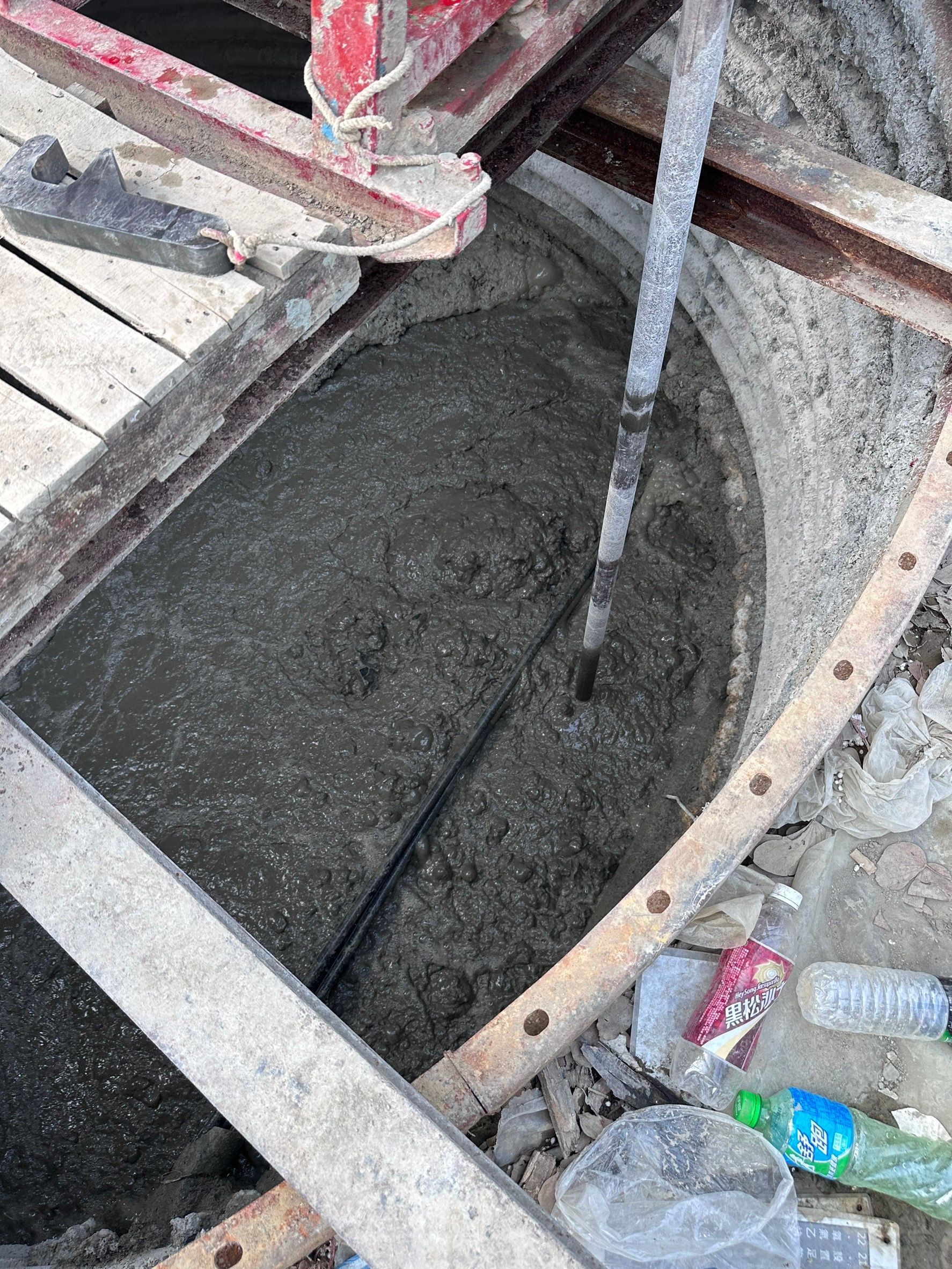 Full ground improvement for shaft