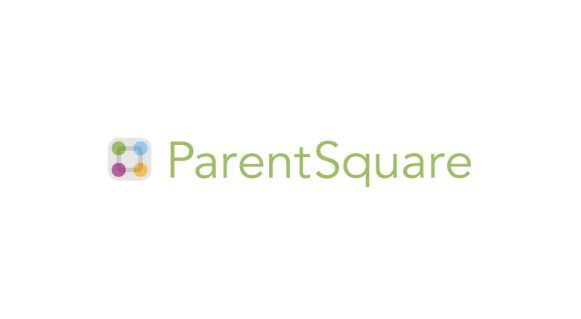 A logo for parentsquare is shown on a white background.