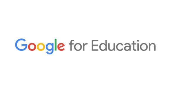 The google for education logo is on a white background.