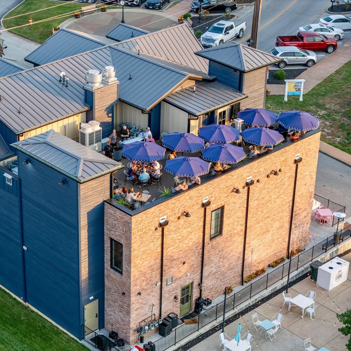 An aerial view of our rooftop