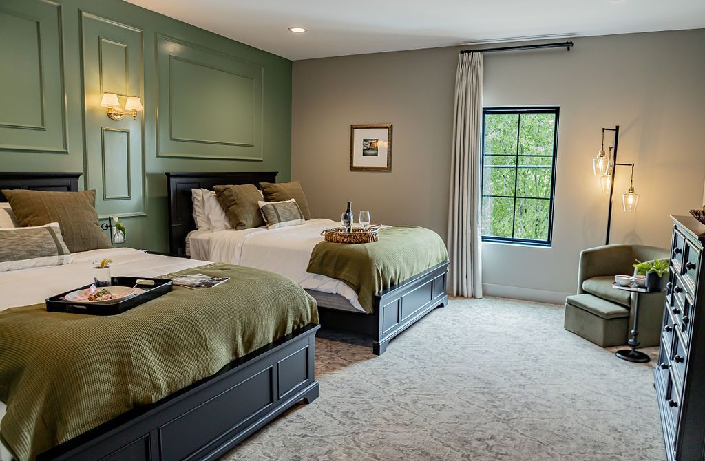 A blurry picture of a living room with the words `` coming soon '' written on it.