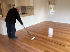 floor maintainer on wood floor