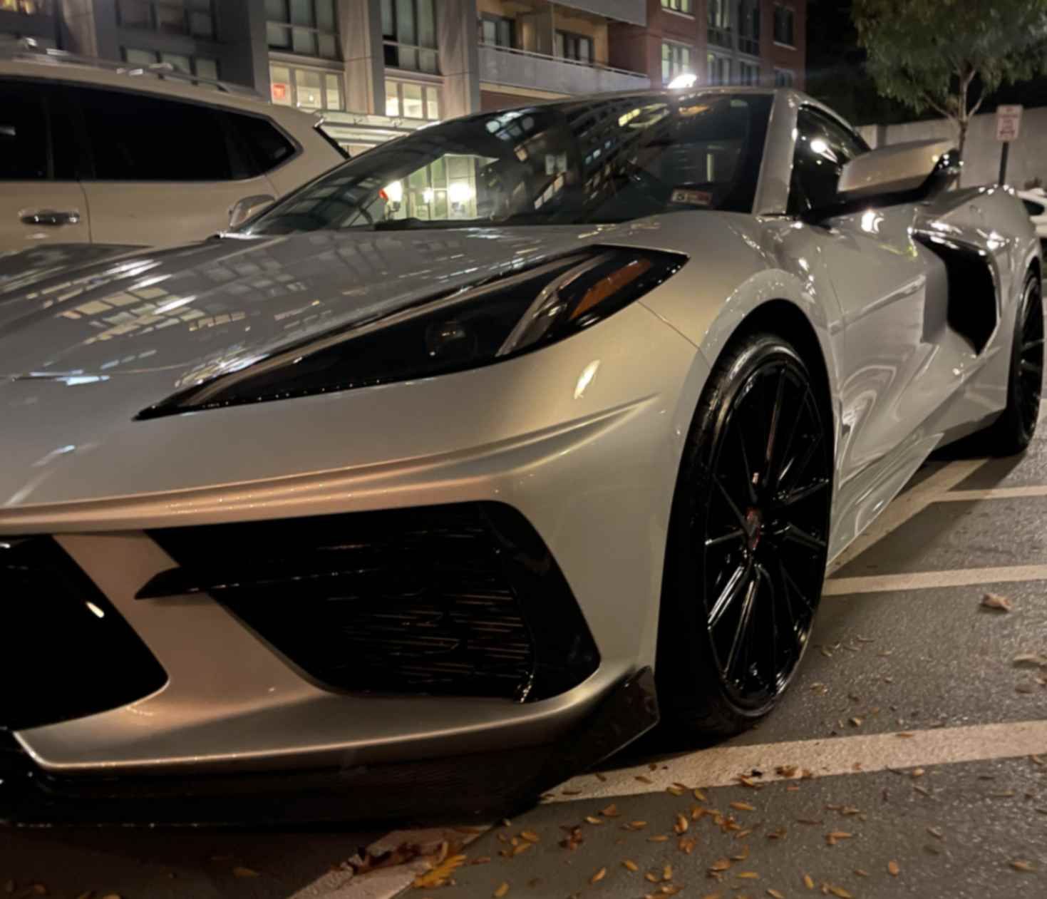 Chevrolet Corvette C8 after just receiving ceramic coating in Washington, D.C.