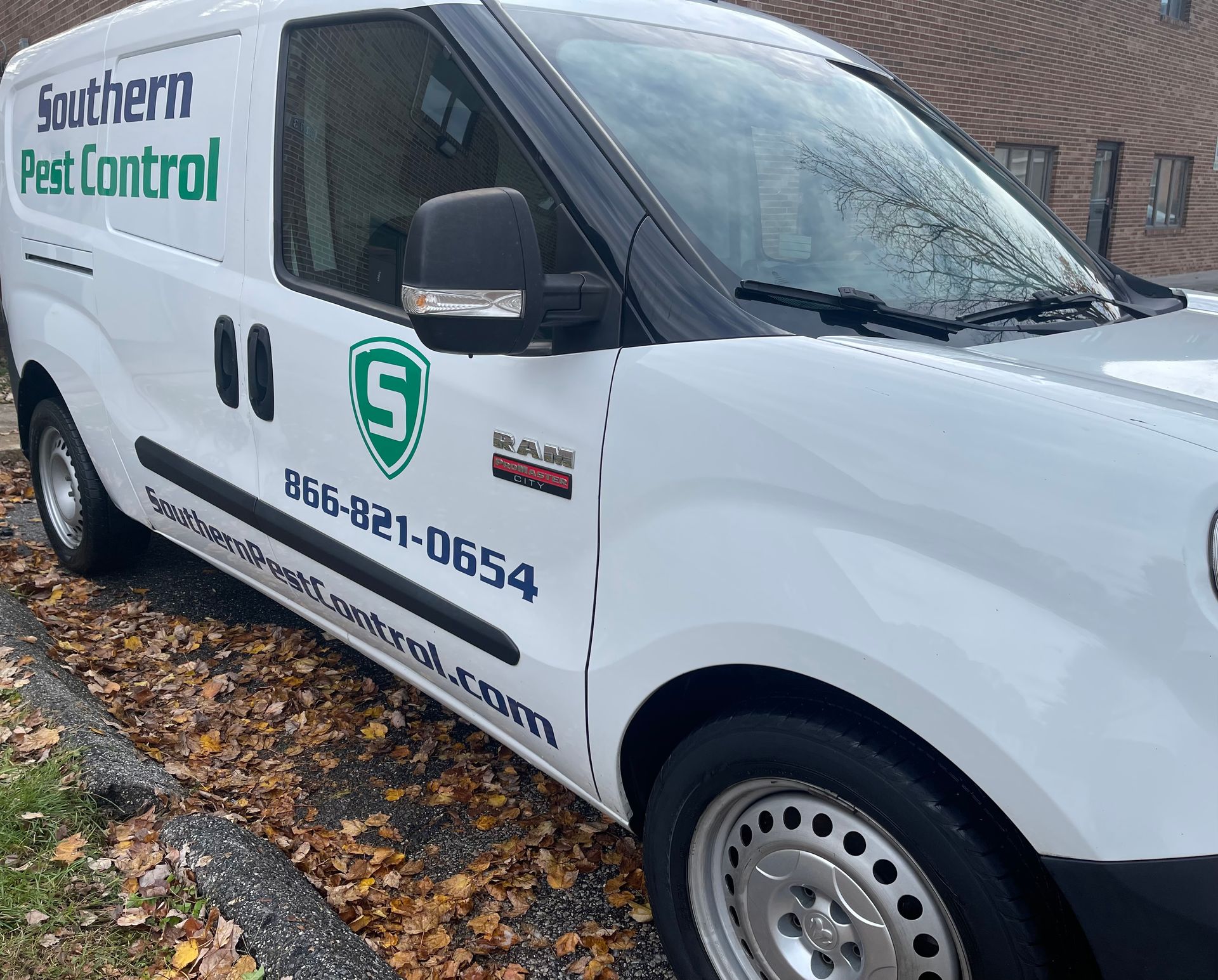 Ram ProMaster City cargo van with commercial branding, clean exterior panels and wheels following fleet detailing service