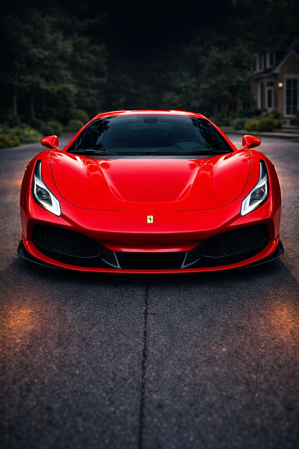 Berger Mobile Detailing technician using a dual-action polisher on Ford Mustang