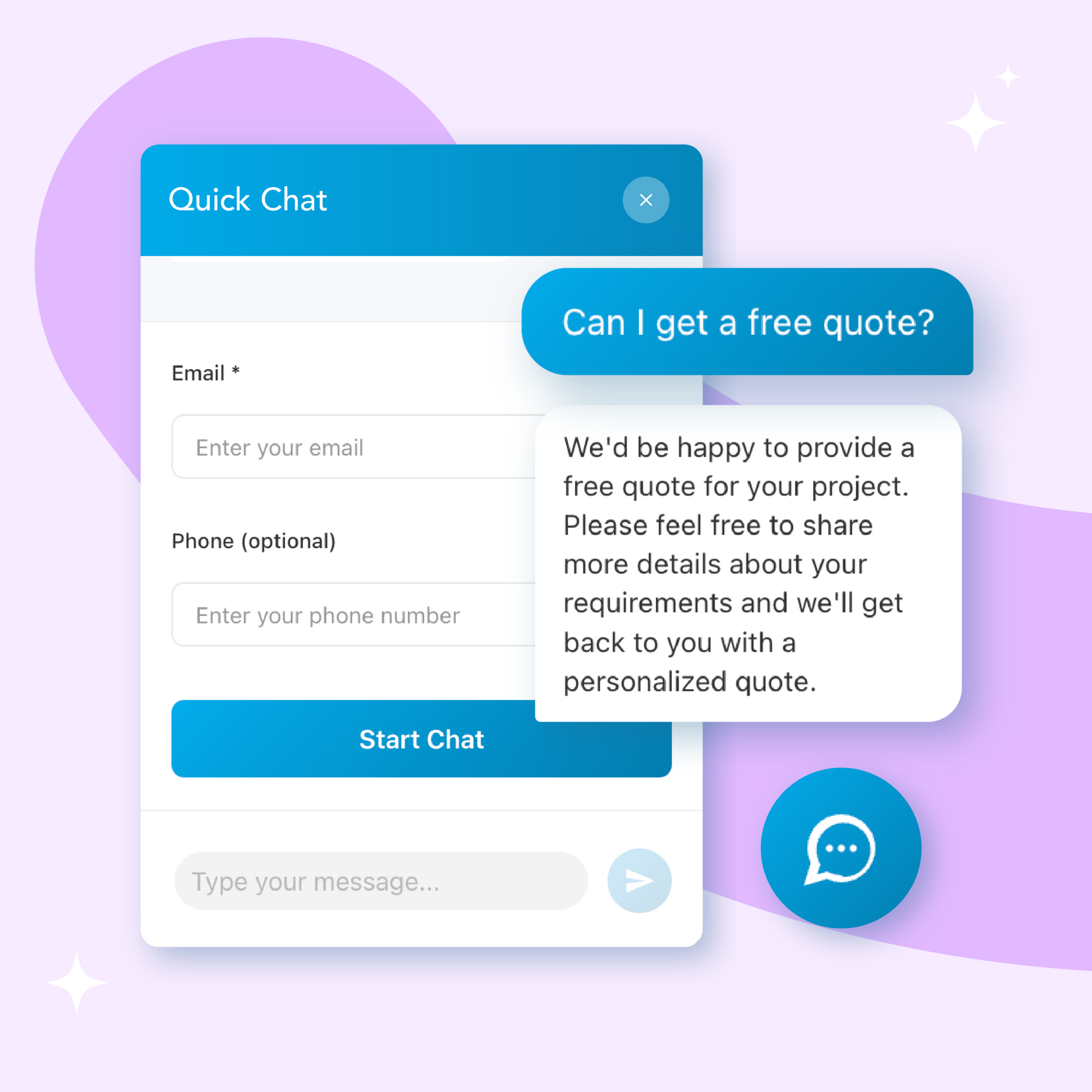 A screenshot of a website that says `` can i get a free quote ? ''