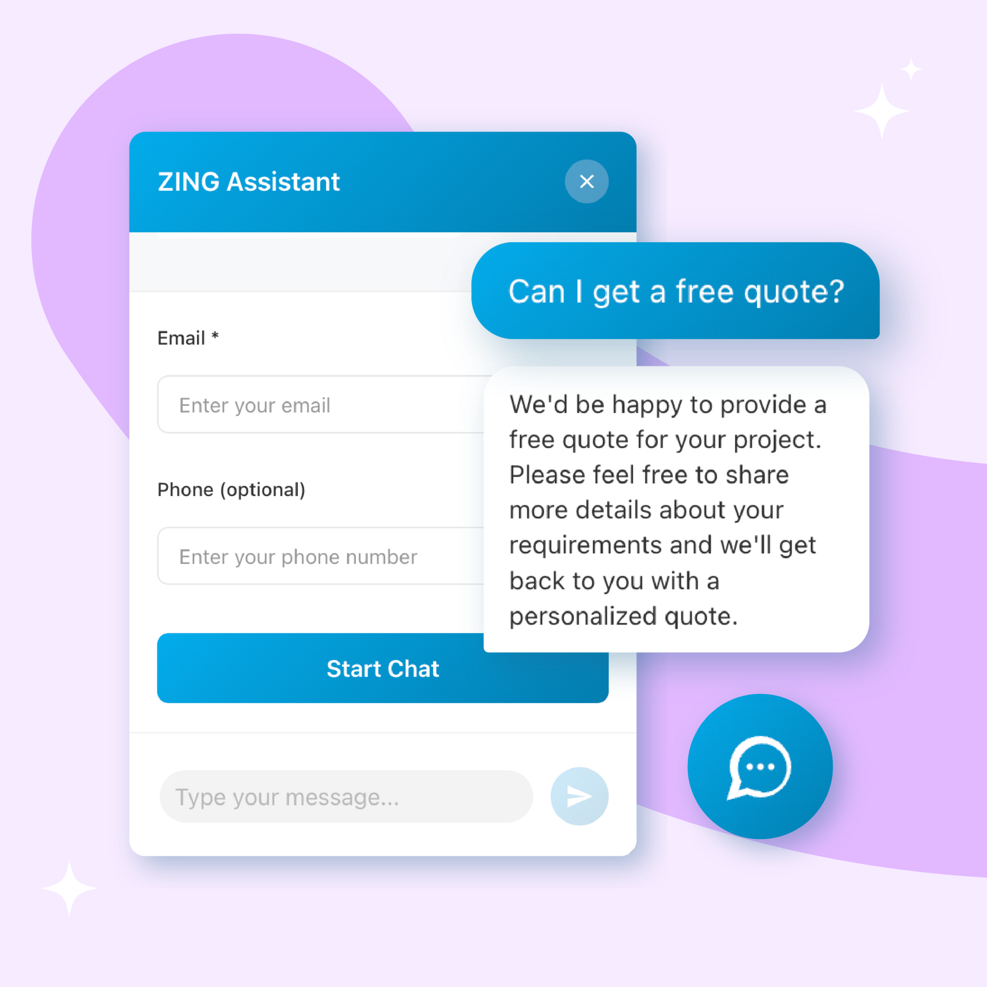 A screenshot of a website that says `` can i get a free quote ? ''