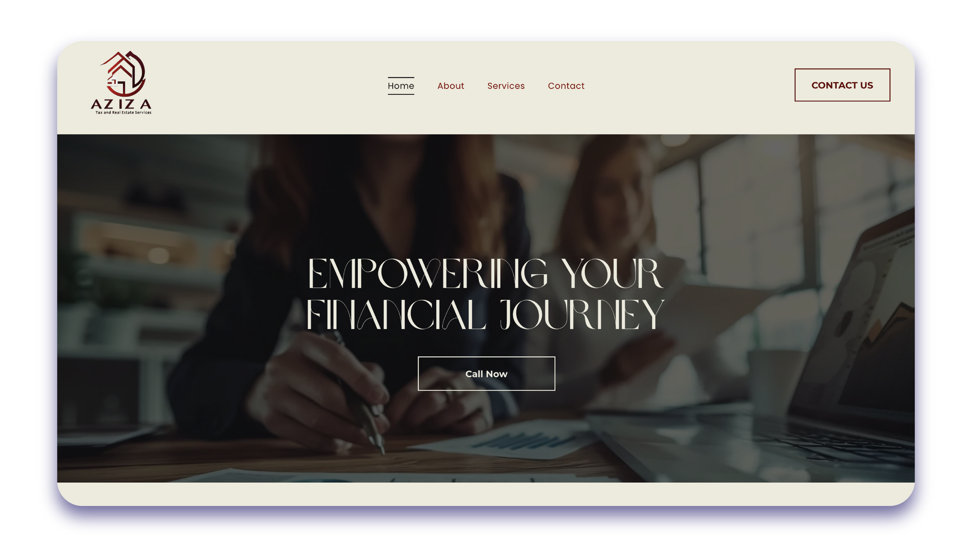 A white car is driving down a road on a website.