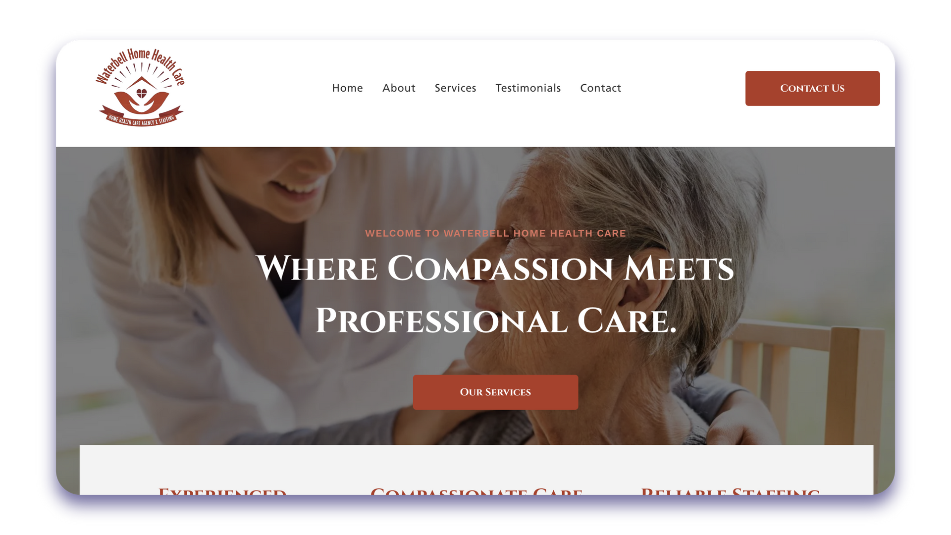 A screenshot of a website for on time connecting you with expert local detailers.