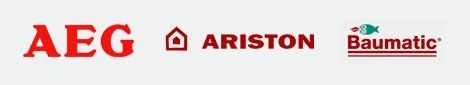 AEG, Ariston and Baumatic logos