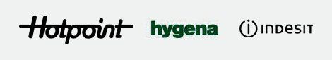 Hotpoint, Hygena and Indesit logos