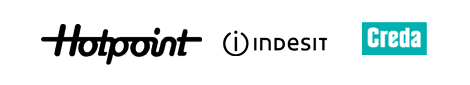 Hotpoint, Indesit & Creda logos