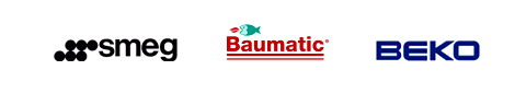 Smeg, Baumatic & Beko logos