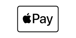 A black and white apple pay logo on a white background.