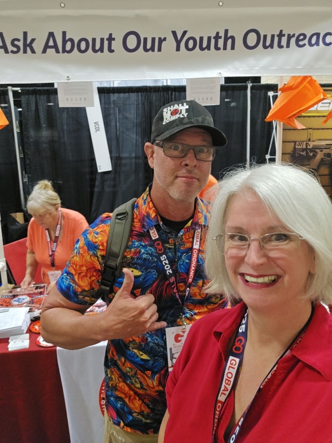 Paul Glasco (Legally Armed America) Visits VCDL Booth at GOALS 2025