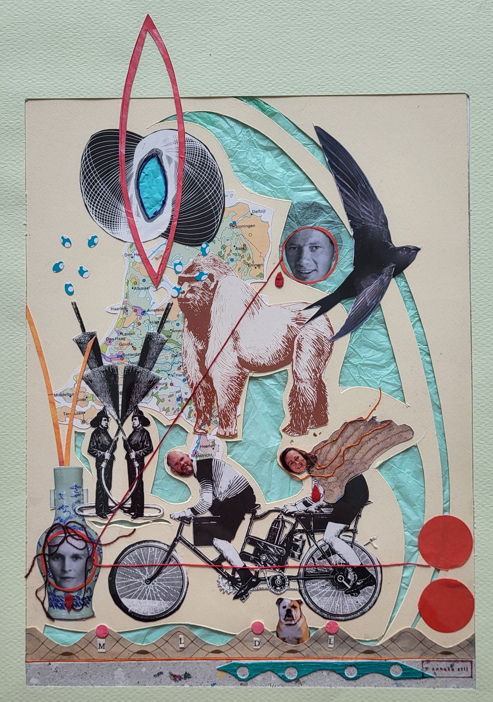 Zij fietst altijd mee