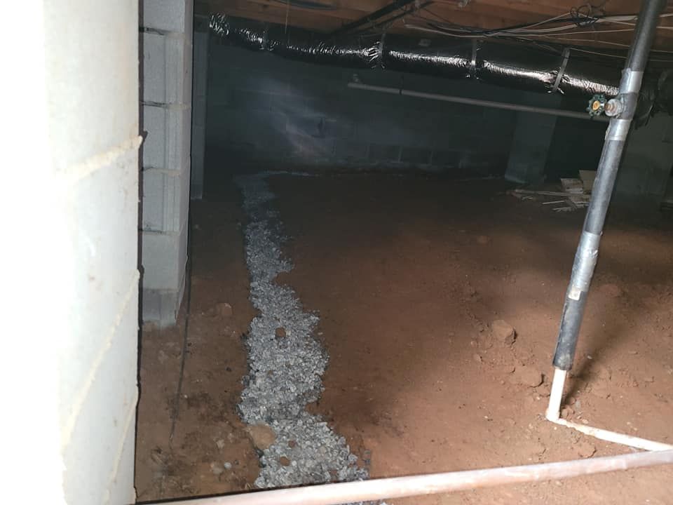 Interior French Drain — Anderson, SC — Cobb Crawlspace Repair LLC