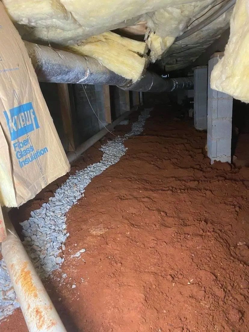Crawl Space French Drain — Anderson, SC — Cobb Crawlspace Repair LLC