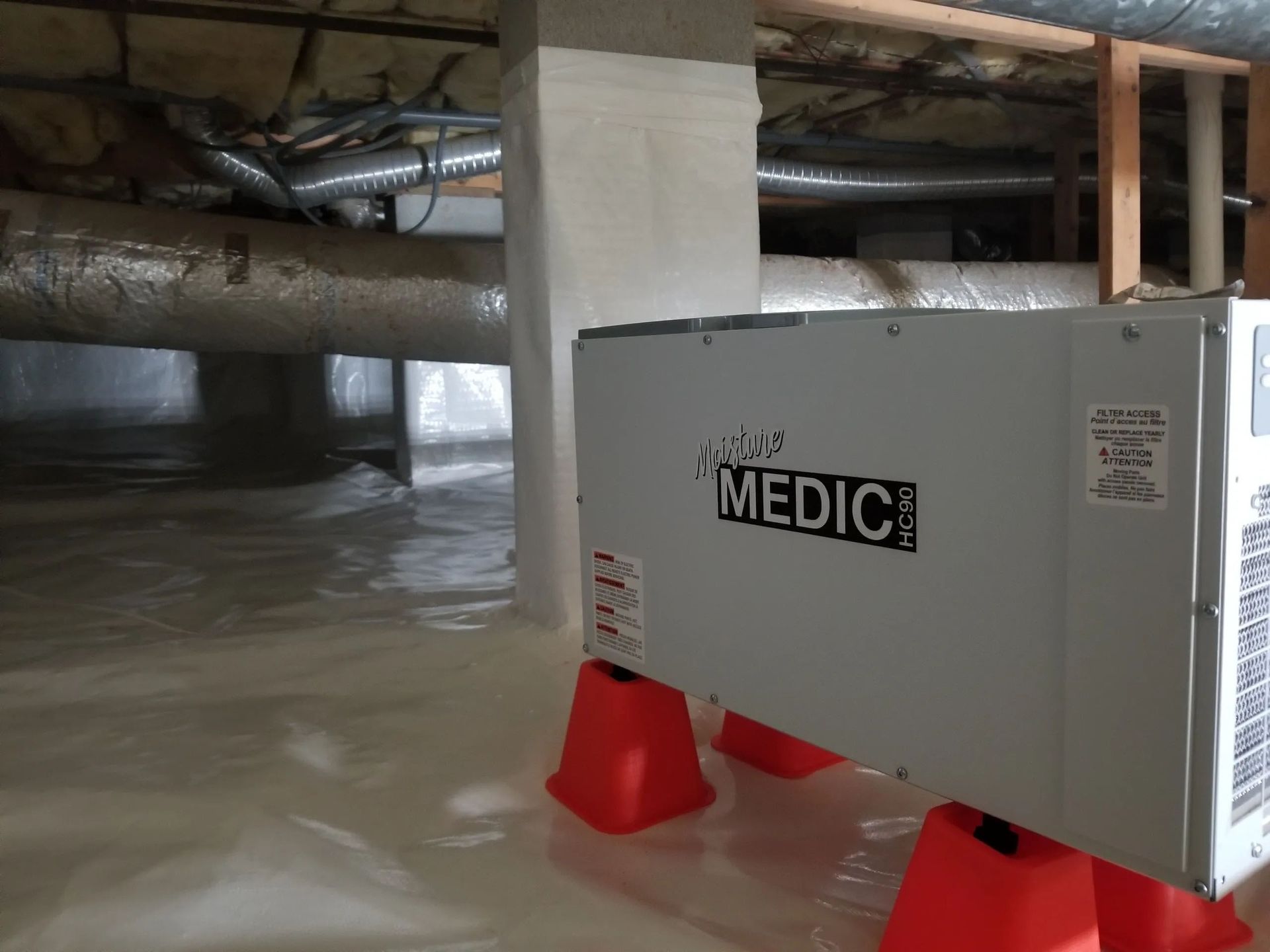 Moisture Medic in Crawl Space — Anderson, SC — Cobb Crawlspace Repair LLC
