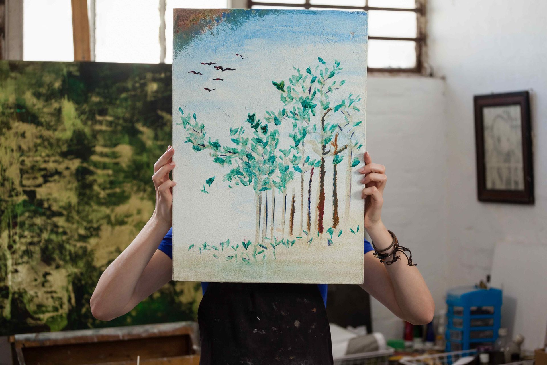 Student example of watercolor art