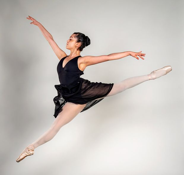 A ballet dancer at ACBT in Atlantic City, NJ