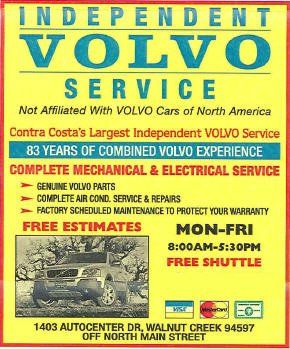 Volvo — Auto Repair Coupon in Walnut Creek, CA