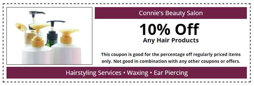 Connies 10% Off - Coupon Offered in Sherman, TX
