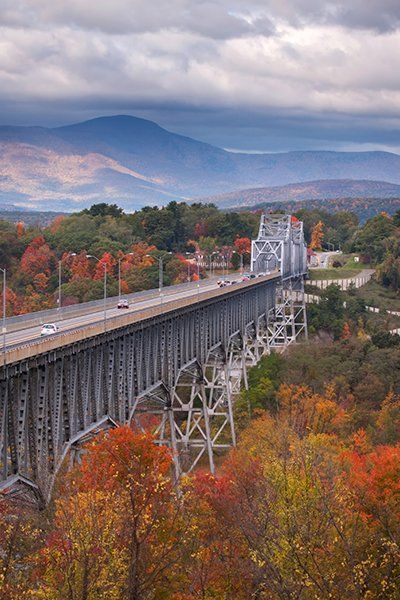 A bridge over the Hudson River in Upstate New York.