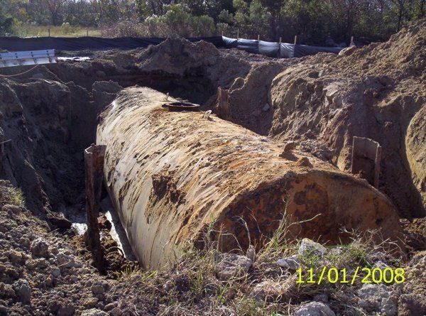 Huge Oil Tank Removal — Hampton Roads, VA — Tidewater Tank