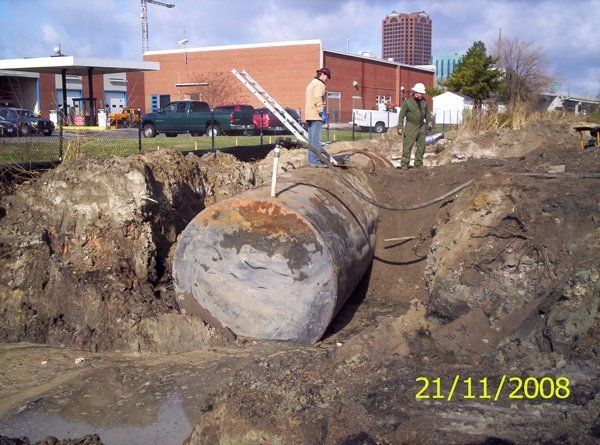 Man Over the Oil Tank — Hampton Roads, VA — Tidewater Tank