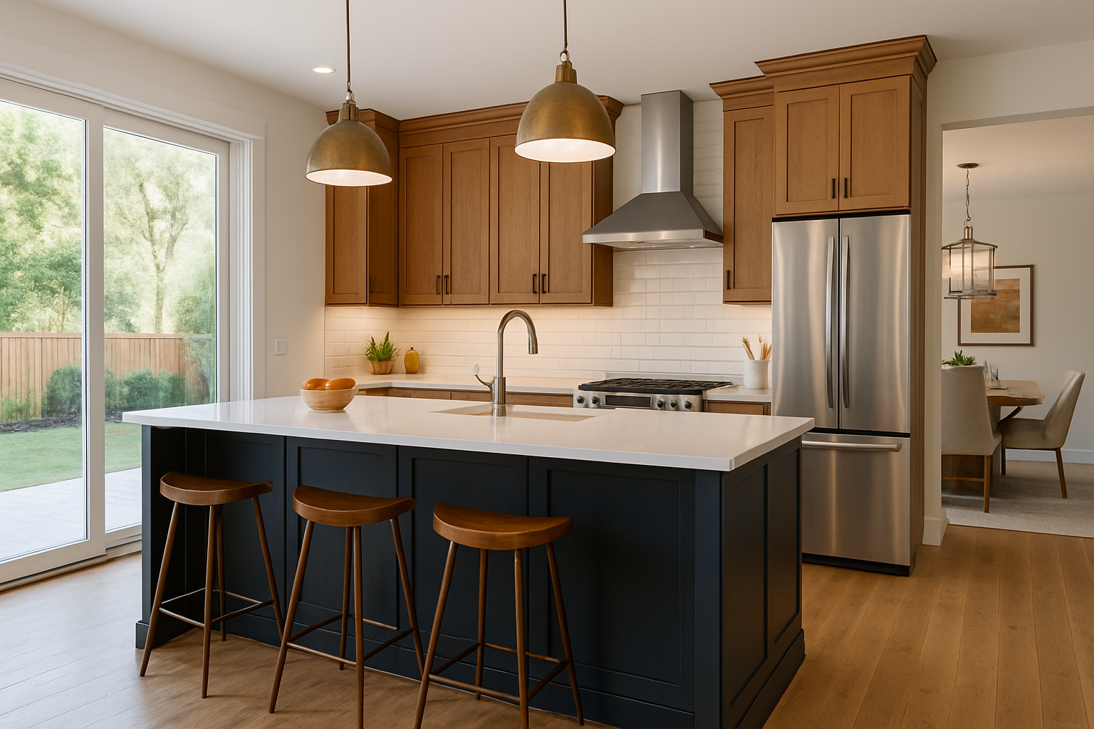 Meridian Idaho custom kitchen renovation with open layout