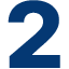 A blue number two on a white background.