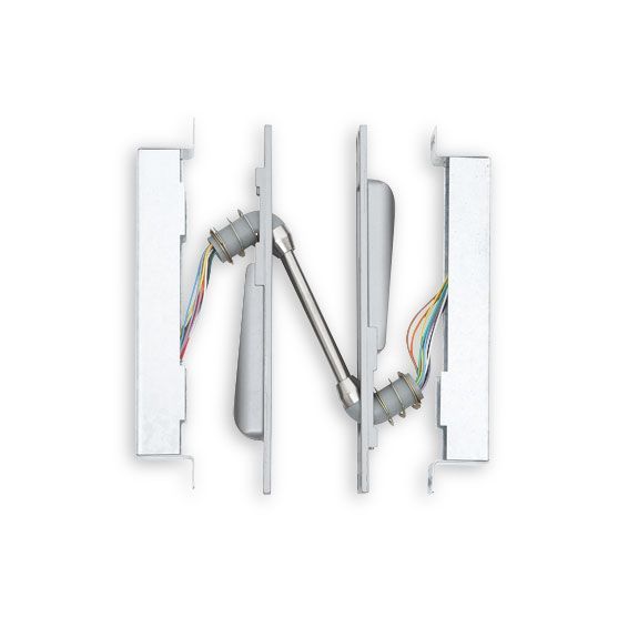 A white object with a bunch of wires coming out of it.