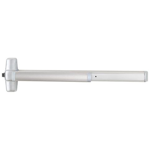 Exit Devices & Locking Hardware Installation and Repair - A picture of a stainless steel door handle on a white background.