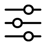 adjustment slider icons